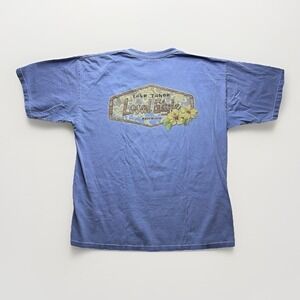 Vintage Y2k Lake Tahoe Local Style Tourist Blue Garment Dyed T-shirt Size XLarge